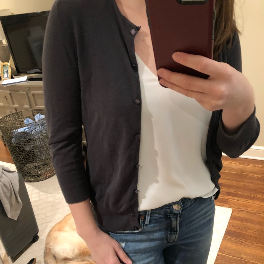 Blue/Grey J.Crew Cardigan - Size Small